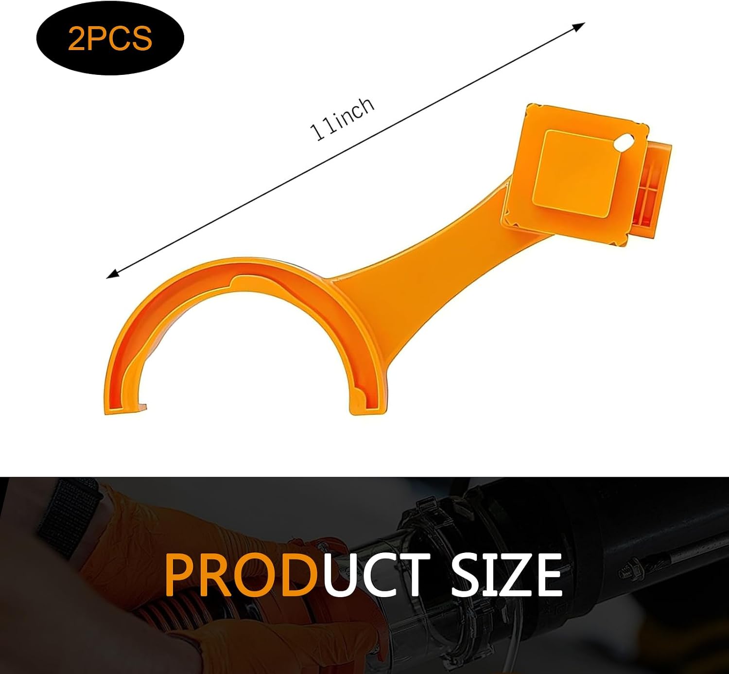 2PCS RV Sewer Hose Wrench, Multi-Purpose RV Sewer Hose Fitting Wrench for Connecting and Disconnecting Sewer Hoses, Cleanout Plug Wrench, Fits 3-Inch and 4-Inch Male/Female RV Sewer Caps