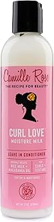 Camille Rose Leave-In Conditioner, Curl Love Moisture Milk – Curly Hair Moisture, Detangler, Frizz Control, 8 Fl Oz