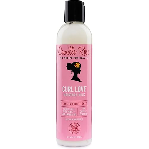 Camille Rose Leave-In Conditioner, Curl Love Moisture Milk – Curly Hair Moisture, Detangler, Frizz Control, 8 Fl Oz