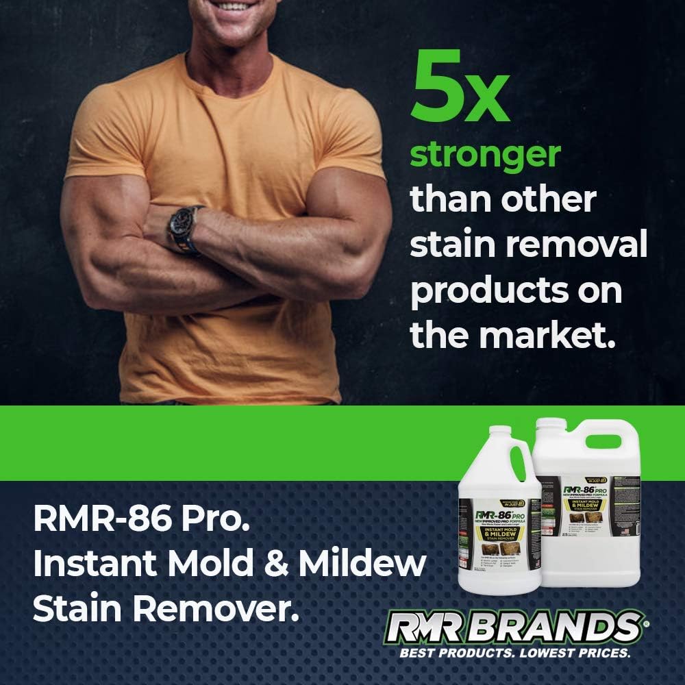 RMR-86 Pro Instant Mold Stain & Mildew Stain Remover - Contractor Grade Cleaning Solution, Professional Quality Formula, Odor Removal, 1 Gallon : Everything Else