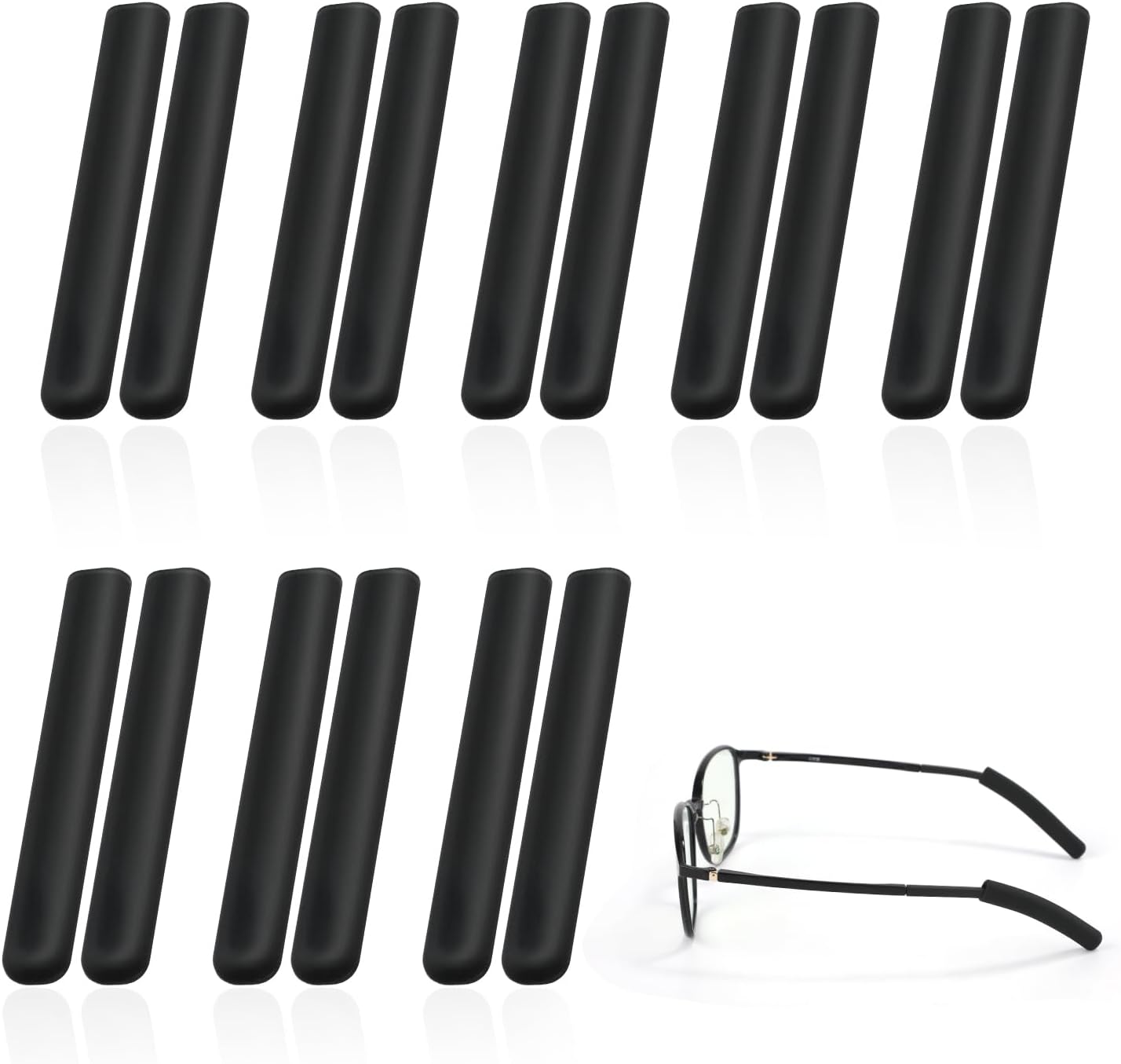 PEUTIER 8 Pairs Eyeglass Ear Cushions, Soft Ear Pads for