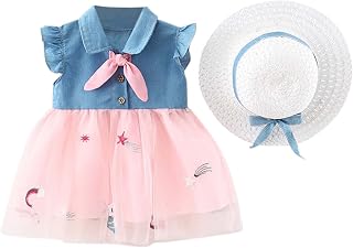 Conjunto de vestido de princesa de tule com estampa de estrelas e arco-íris, 6 meses a 3 anos