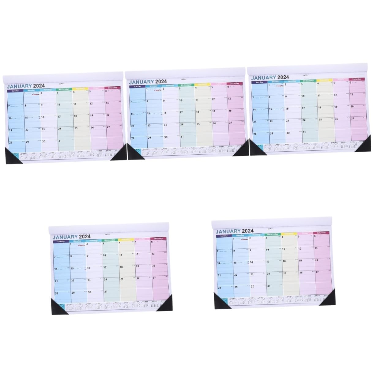 VILLCASE 5pezzi Design Spessa e Resistente Mensile Per e Casa Organizzazione Appenderlo