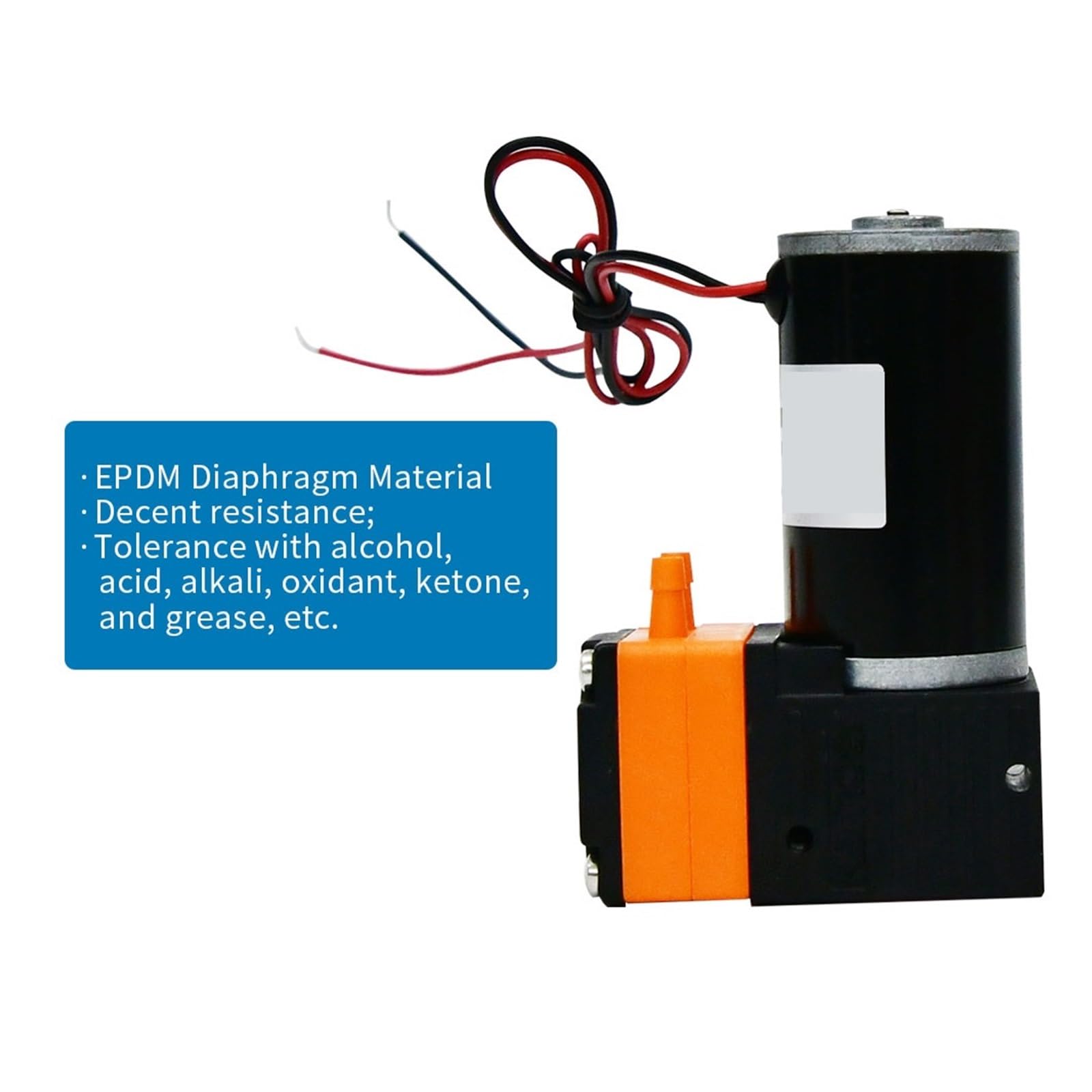 Machine de remplissage de liquide 400ml/min KLP01-E pompe à membrane 24V 12V DC moteur liquide presuure 0.2Mpa pompe auto-amorçante à tête unique for laboratoire et jet d'encre