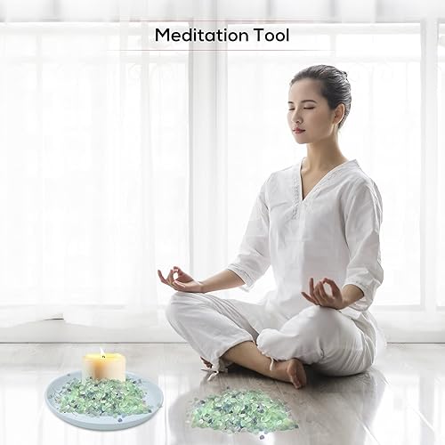 Miniatura 10 de ideayard Chips de cristal de colores mixtos, 0.95 libras, piedra de cuarzo triturado natural de forma irregular, piedras curativas para el hogar y