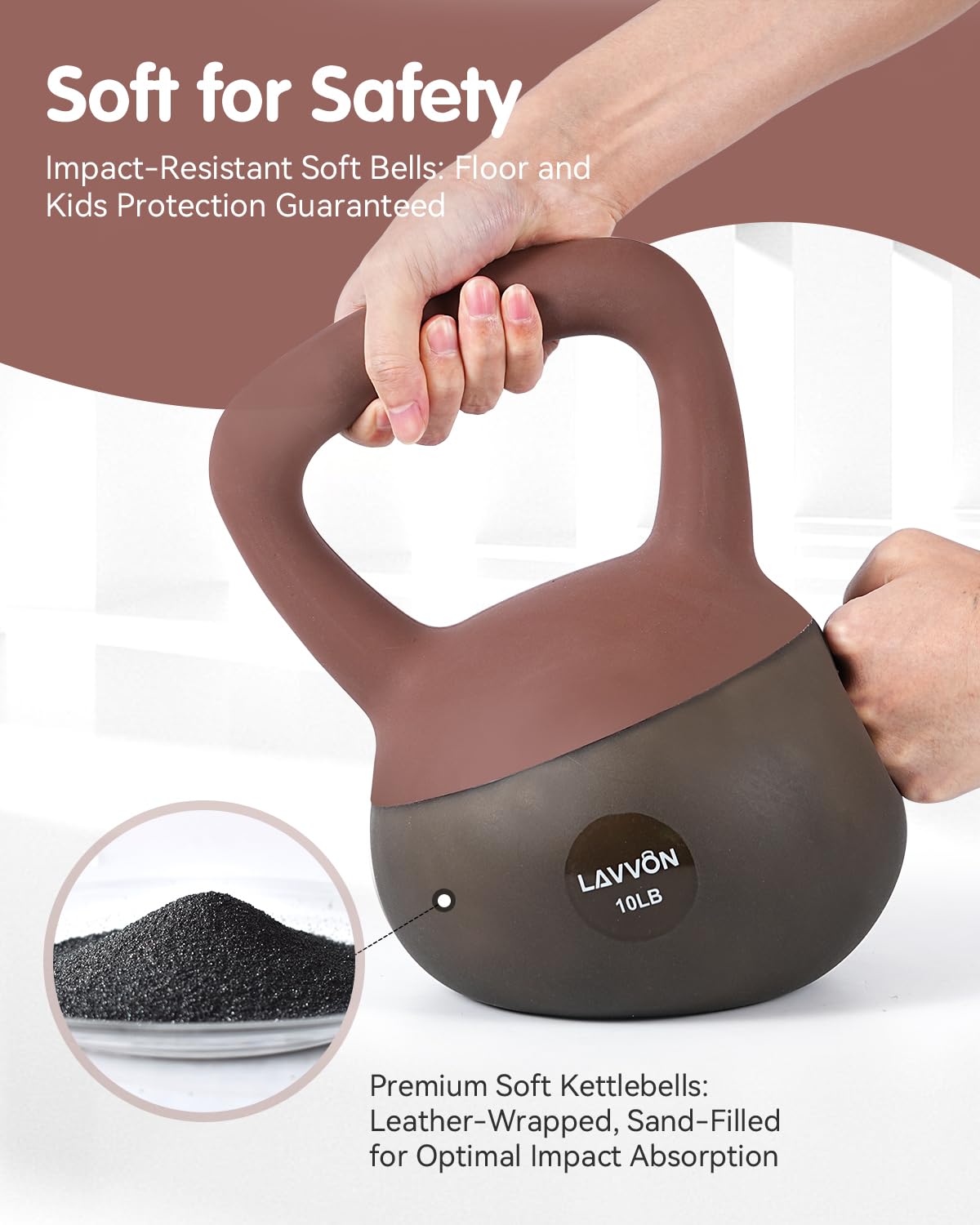 Kettlebell morbido – Base imbottita resistente agli urti e antiscivolo, kettle bell antiscivolo per allenamenti a casa, set di kettlebell per allenamento di forza sicuro per donne e uomini