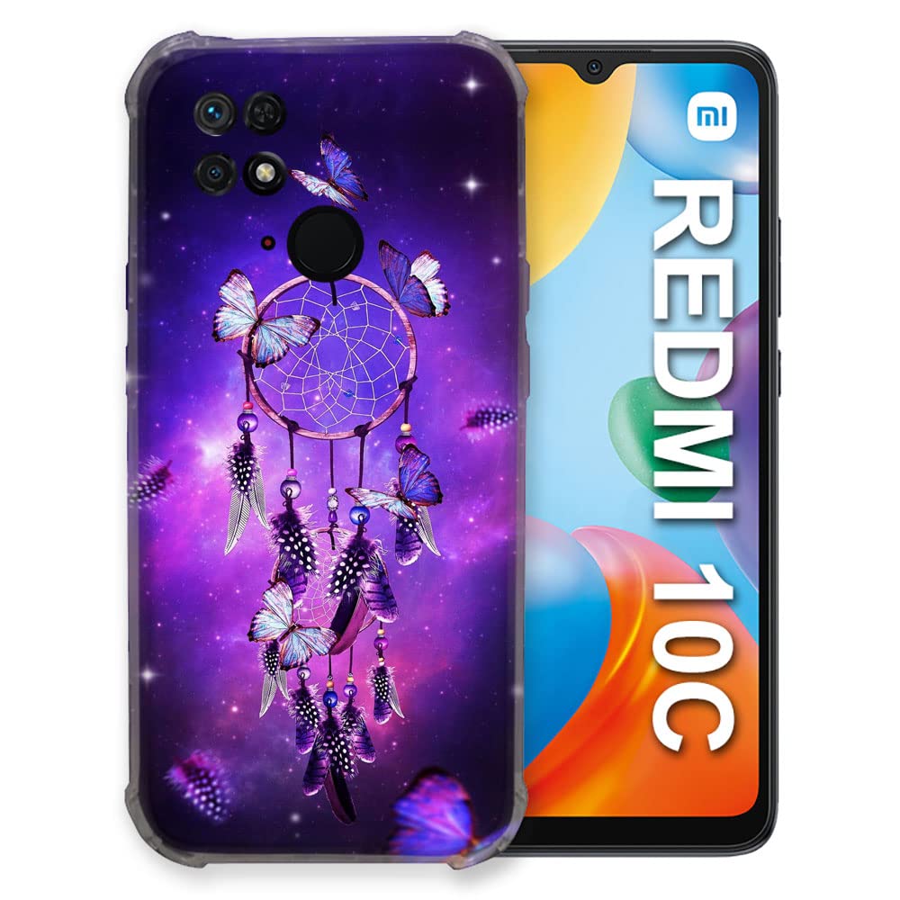 Carcasa para Xiaomi Redmi 10C Zen Atrape Reve Papillon funda protectora de silicona 4