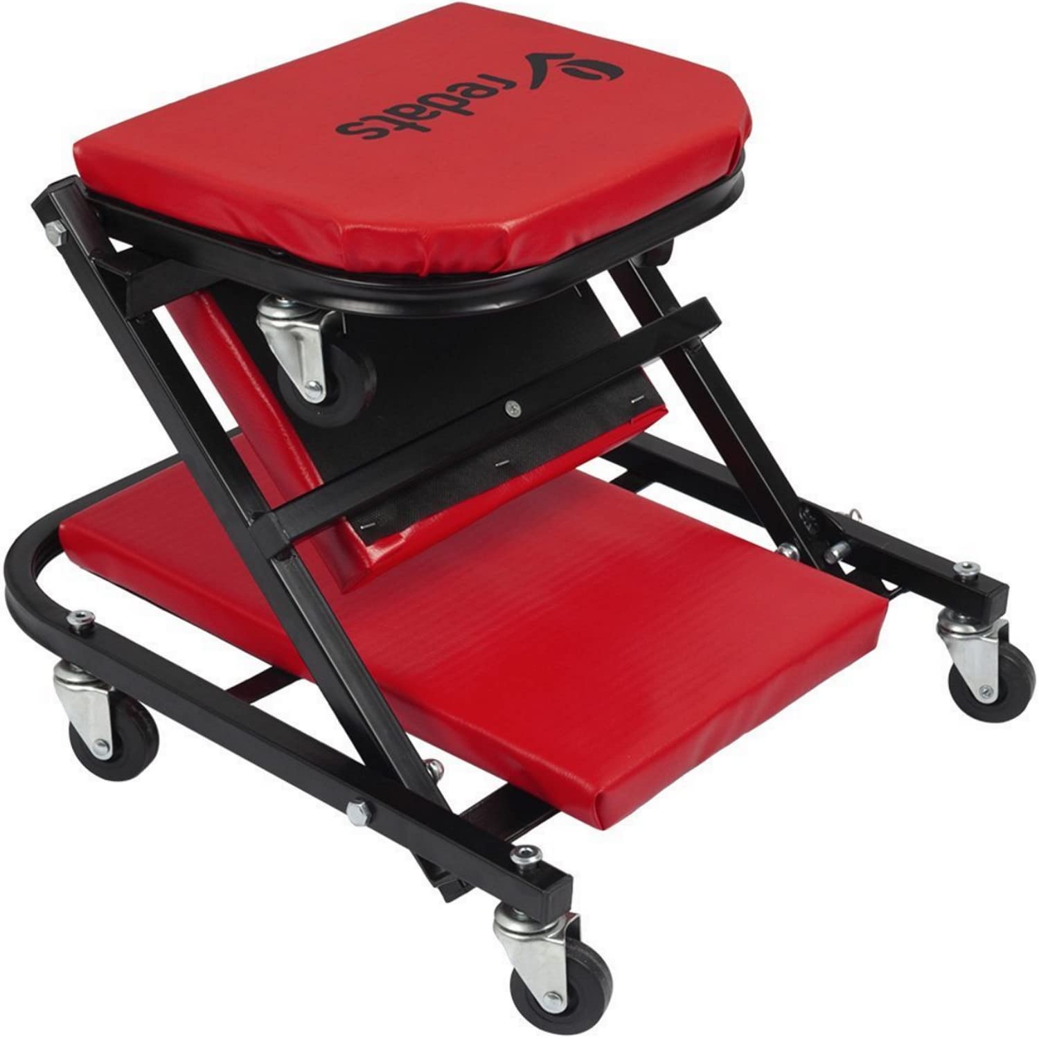 SIO Camilla Taburete Mecánico Taller 2 en 1 con Ruedas – Carro Creeper Convertible para Mecánico – Banco Rodante para Reparación de Coches – Asiento y Camilla Taller Automoción Profesional