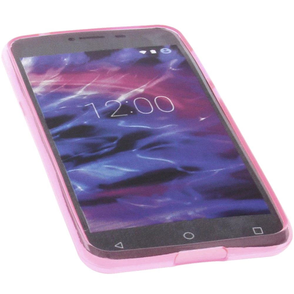 Custodia TPU Morbida Rosa Per Medion Life E5008 - Cover Antiscivolo E Resistente, Aperture Precise