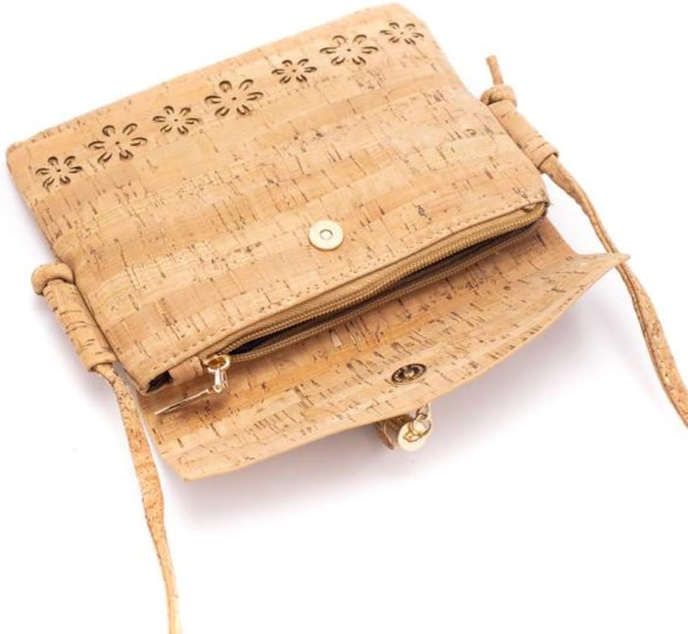Small Size Cork Cross-body, Vegan Bag Eco Friendly Sustainable Plant Based, Waterproof Lightweight Durable Biodegradable Organic Gift