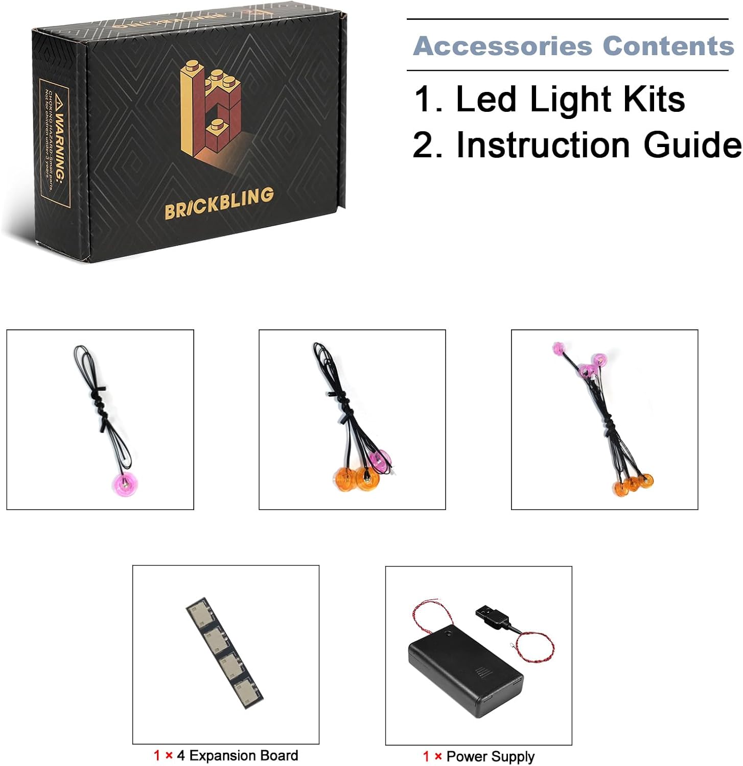 BrickBling Light Compatible with Lego Icons Plum Blossom Flower Décor, LED Lighting Compatible with Lego 10369, Light up Your Botanical Collection (No Model Set)