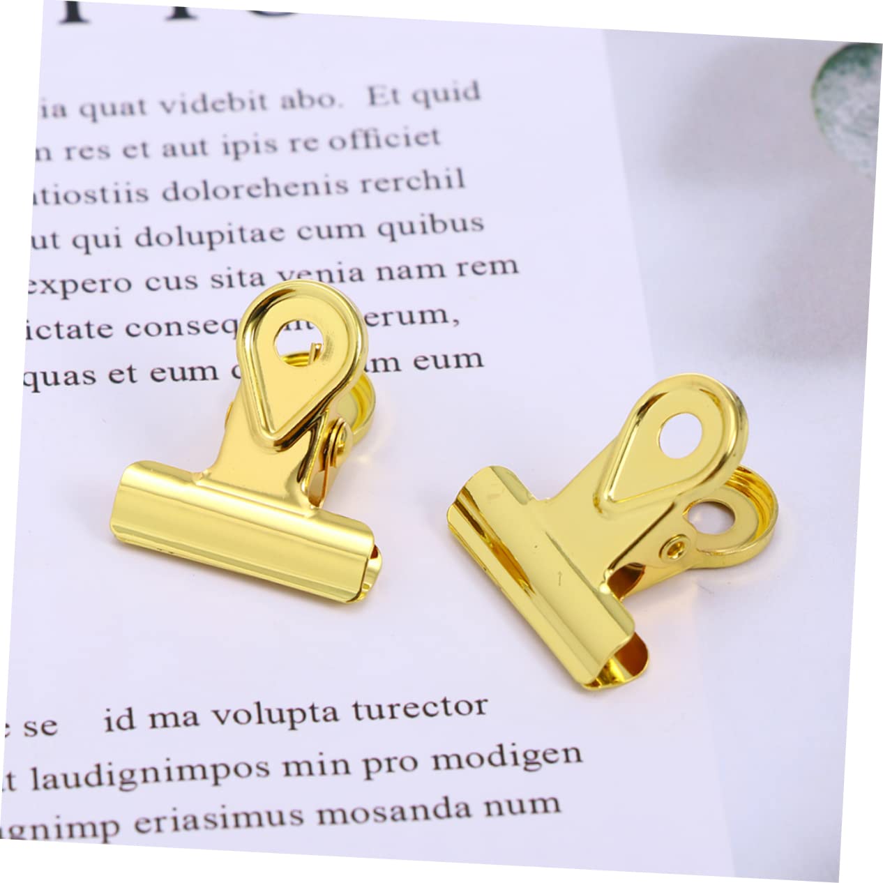 SHINEOFI 30pezzi Clip Metalliche Placcate Per Documenti Fermacarte Rame Color Per e Casa Per e Documenti e