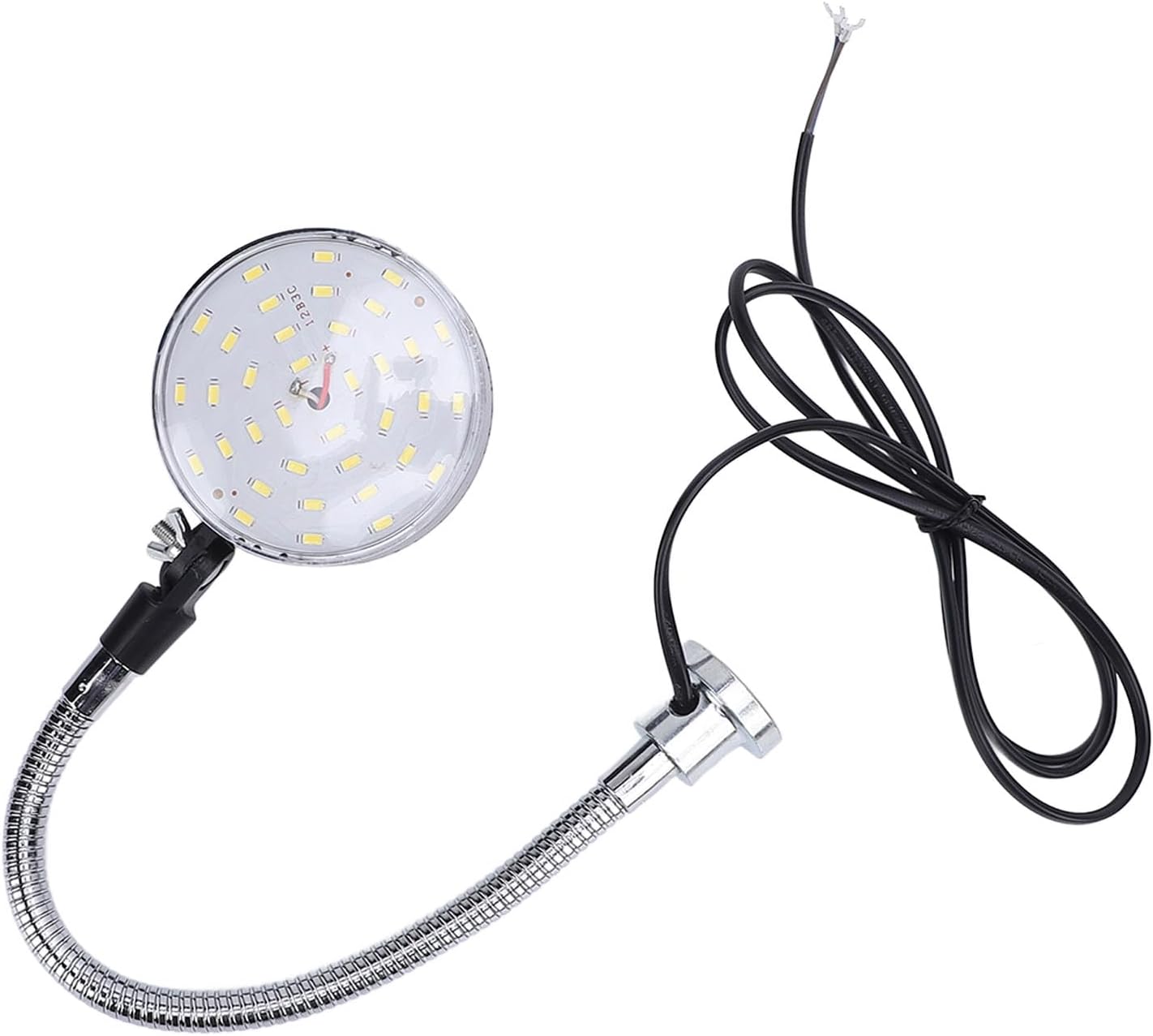 LED Machine Light 15W 36 LEDs 1500LM 6500K, Flexible Gooseneck Magnetic Base Work Light, 30cm Adjustable Bright White Task Lamp with Strong Magnet for Lathe Sewing Car