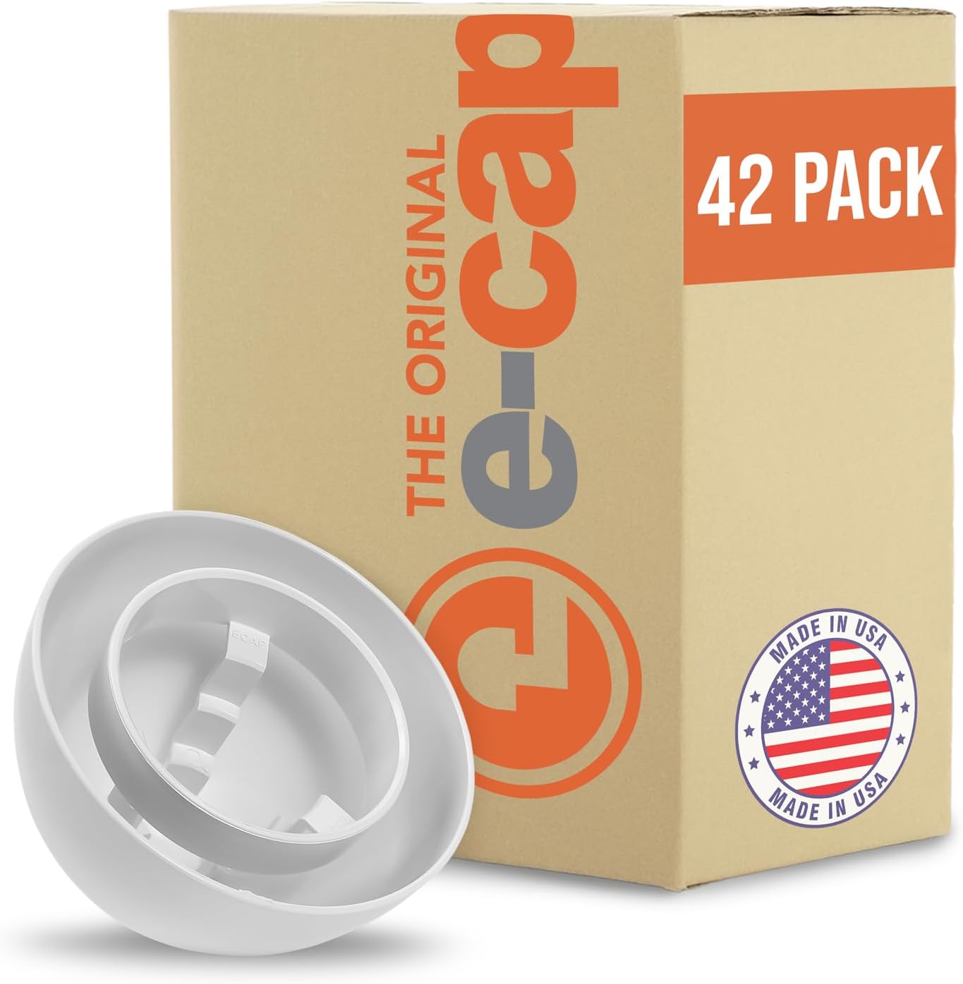 E-CAP321 PVC Vent Cap for Furnace Flue Pipe | Hemispherical GELOY CR7520 Resin Cover | Keep Small Animals Out of Exterior Vent Outlets | Exhaust Vent Cap Fits PVC Flue Pipes 1.5",2",&3" | Pack of 42