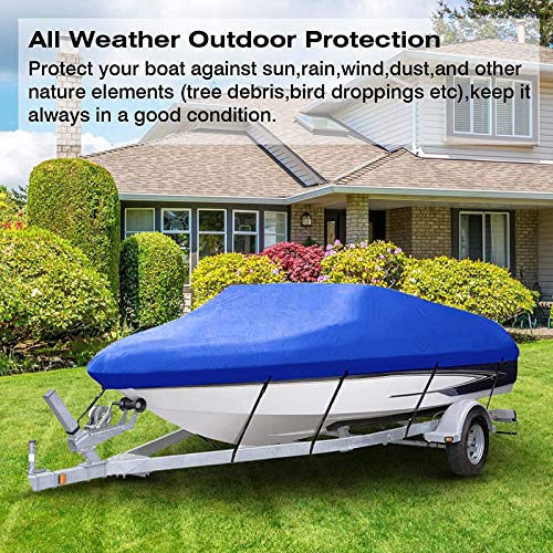 Housse de bateau Tri-Hull imperméable bâche protection UV 25-27FT