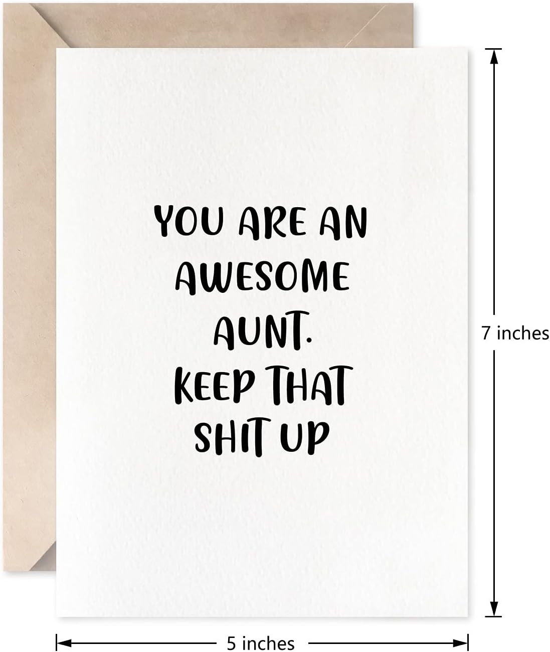 Funny Birthday Card For Aunt, Unique Auntie Christmas Mother’s Day Retirement Greeting Card Gift - Image 4