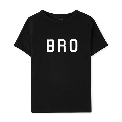 The Children's Place Baby Boys' and Toddler Short Sleeve Family Graphic T-Shirts