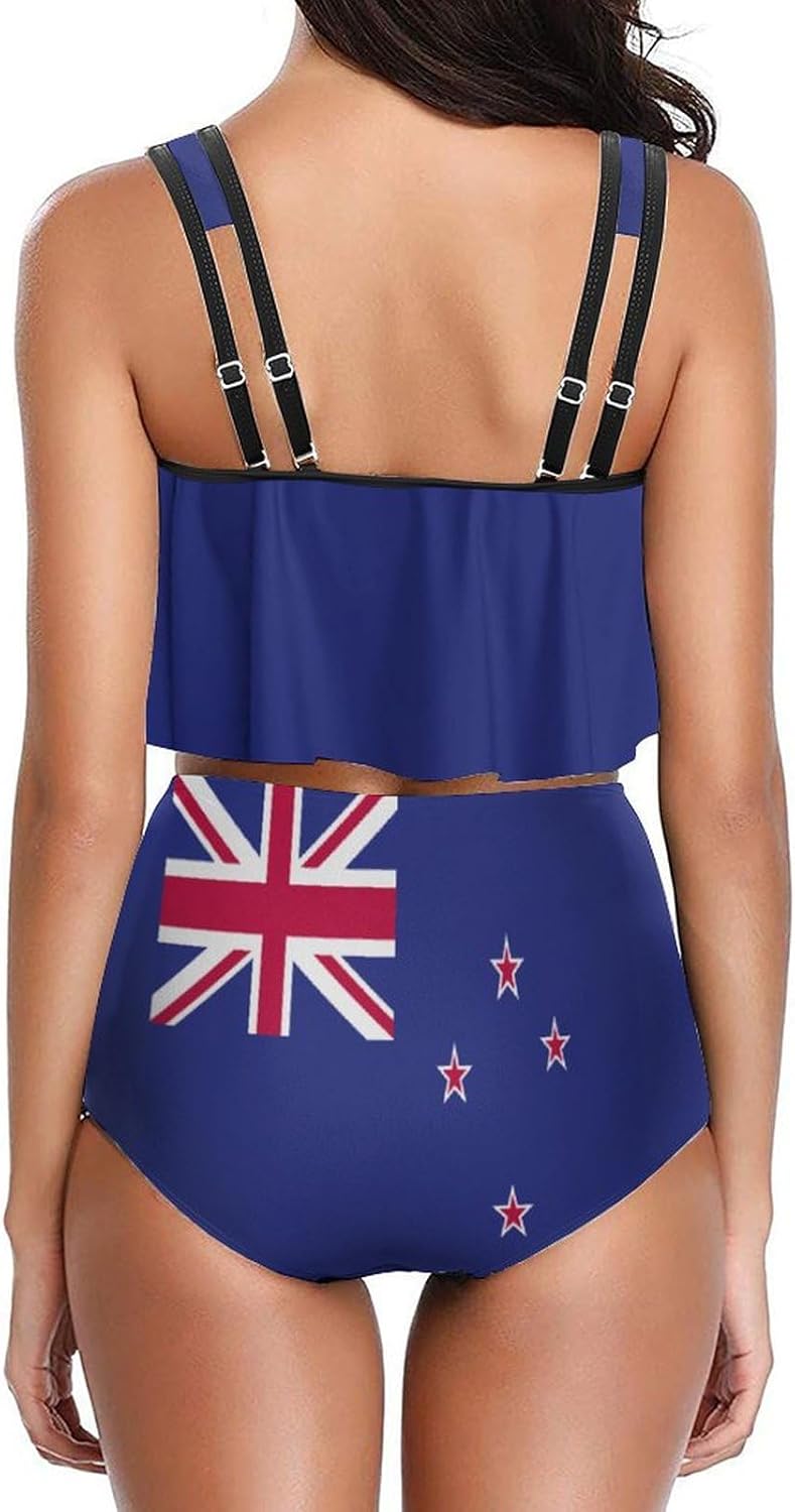 Womens 2 Piece Bikini Swimsuits Palau Flag Retro Low Back Bathing Suits Bikini Two-Piece Swimsuits for Womens
