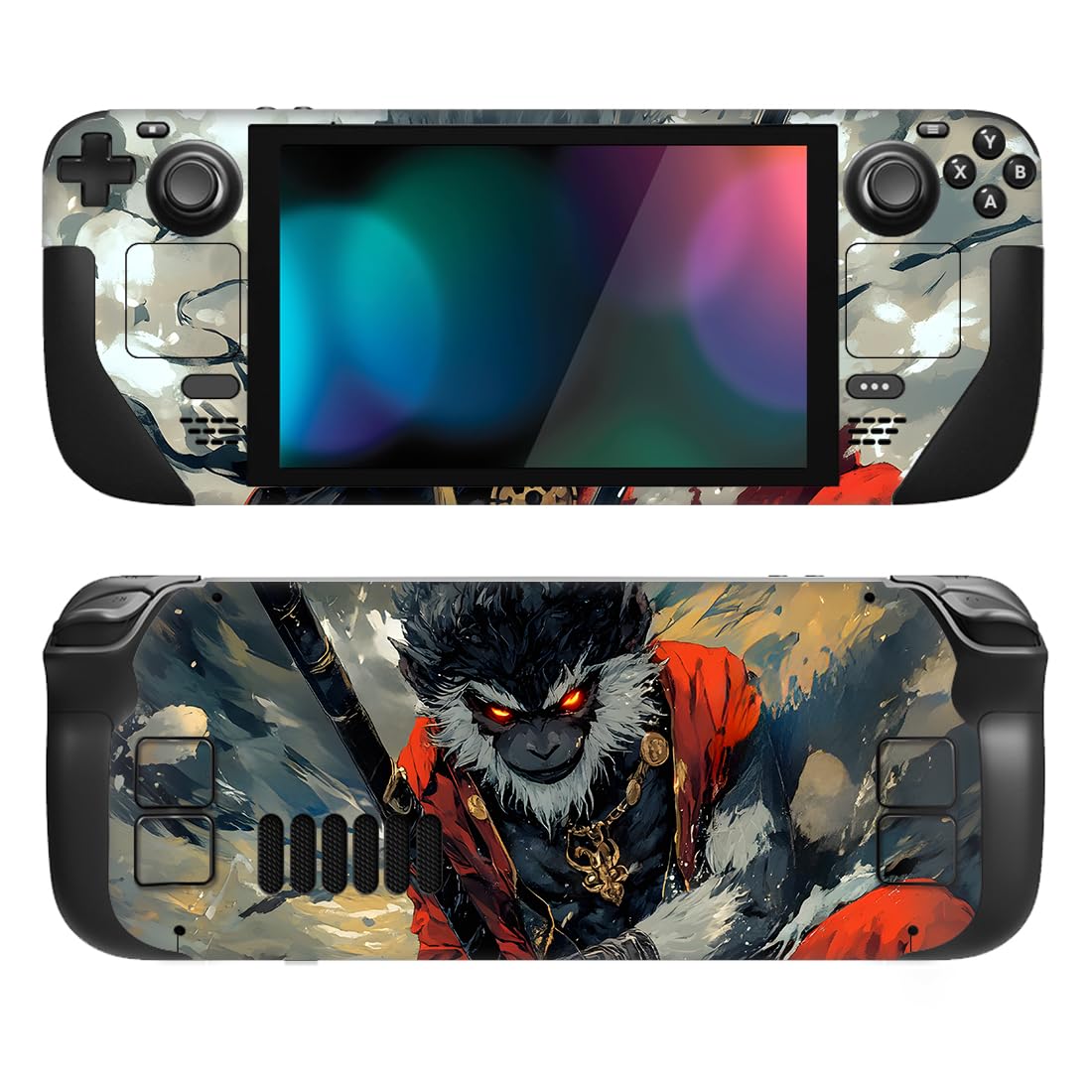 PlayVital Kit de Calcomanía Completa Protectora para Steam Deck LCD - Vinilos Skin Sticker Adhesivo, Pegatinas Personalizadas de Protección para Steam Deck OLED (Amanecer) — view 52