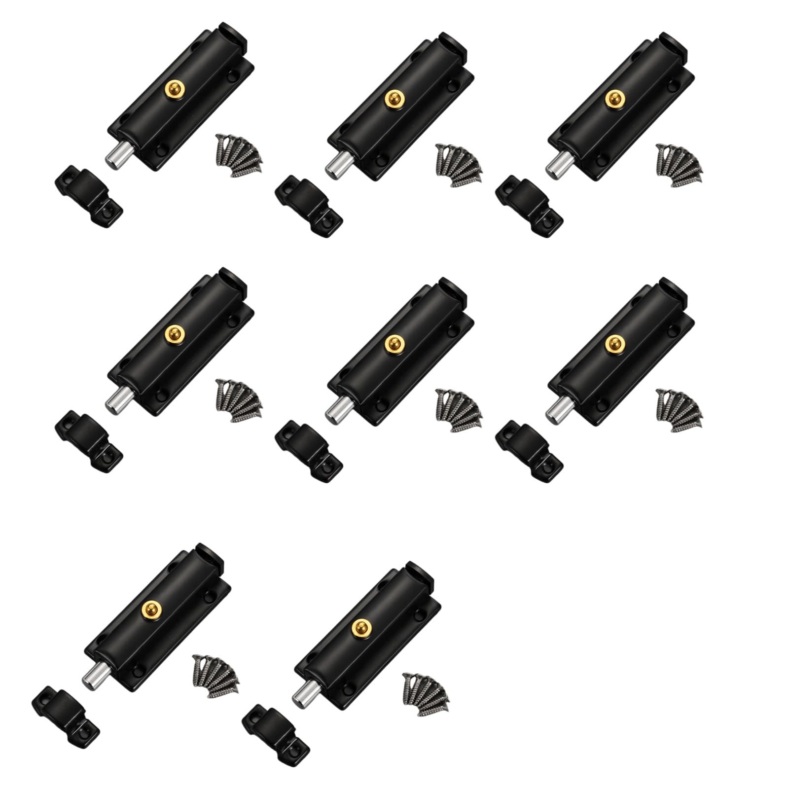 8Pcs Antitheft Security Button Door Hardware Spring Door Latches Thickened Locks Spring Latches Antitheft Security Button Hardware