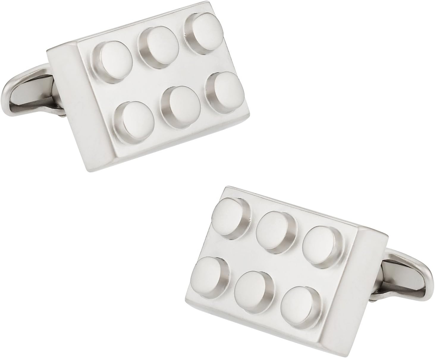 Mancuernillas Silver Building Block para hombre
