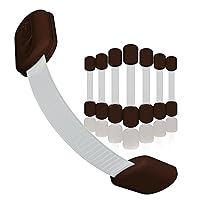 Vista 17 de Cerraduras de Seguridad a Prueba de Bebés para Niños (Paquete de 2) por Skyla Homes - Los Pestillos Adhesivos 3M para Gabinetes Más Seguros, Rápidos