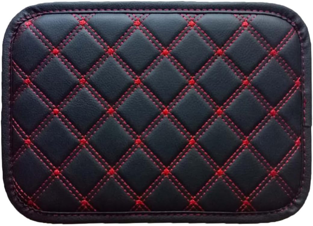 Universal Car Armrest Box Pad Pu Leather Comfortable Center Console Cover Cushion No Modification Required Comfortable Armrest Storage Box Pad for Automotive Interior