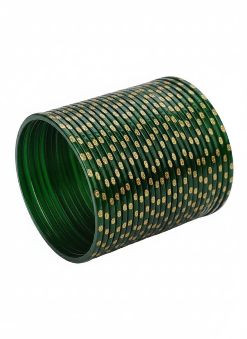 2.10&2.12 Red,green,blue,blackGold Dot Acrylic Bangles Set of 24 for Women-picture-53