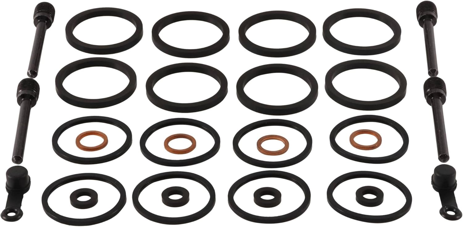 New All Balls Racing Front Caliper Rebuild Kit 18-3128 Compatible With/Replacement For Kawasaki ZX 10R Ninja 11-15