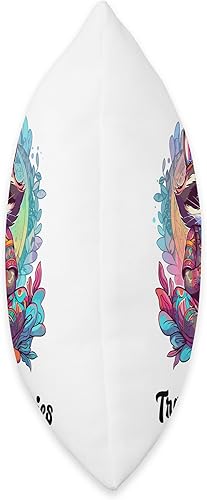 Miniatura 2 de Raccoon Creationz by Rocket Dodo Raccoon Trash Your Worries - Divertida almohada de meditación para yoga, 16 x 16 pulgadas, multicolor