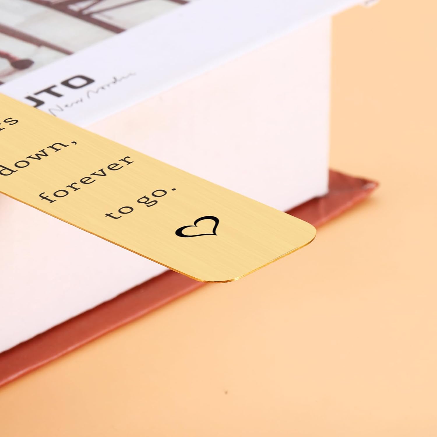 7 Year Anniversary Copper Gifts for Him Her Wedding Gifts for Husband from Wife for 7 Anniversary Copper Anniversary Bookmark Gifts for Boyfriend Girlfriend 7th Anniversary Love Gift for 7 Year Couple - Image 4