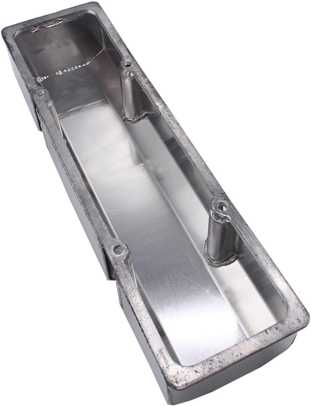 Fabricated Aluminum Valve Covers Tall Style 1/4" Rail for Chevy Small Block SBC 327 350 383 400