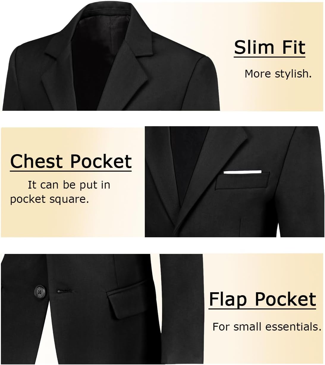 Boy Suits 5 Piece Slim Fit Suit for Kids Toddler Formal Set Wedding Ring Bearer Outfit - Image 4