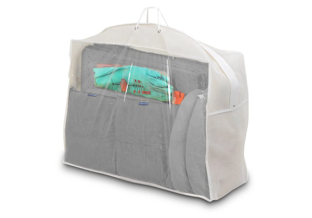 DENSORB Bindemittel-Notfall-Set in transparenter Tragetasche, Ausführung Universal, 60 l