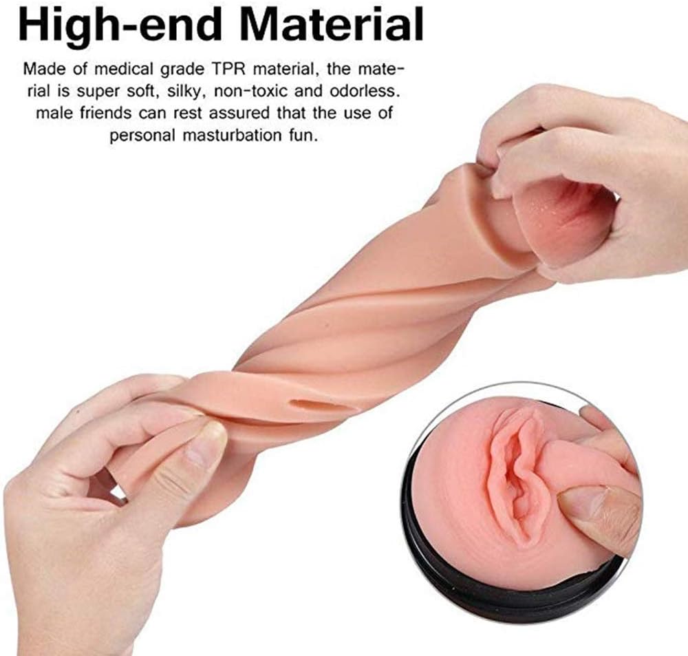 CRFJB T-Shirt Vibrant Toy Soft and Elastic Realistic Adult Decompression Massage Toy Male Deep Throat Masculino Toy for Successful Man T-Shirt Underwear