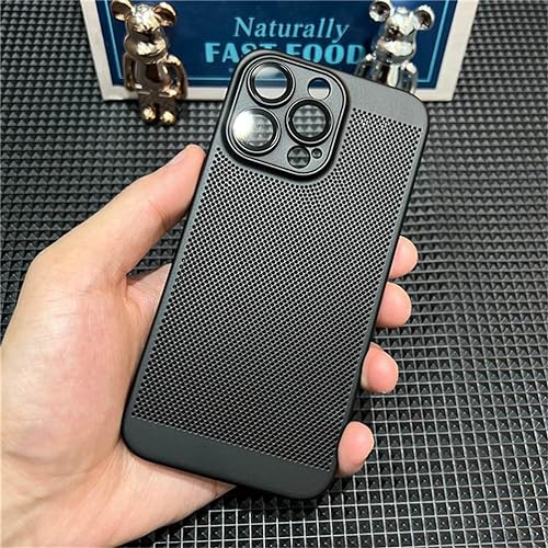 Coque fine pour iPhone 13 mini protection objectif coque polycarbonate respirante 5.4 pouces