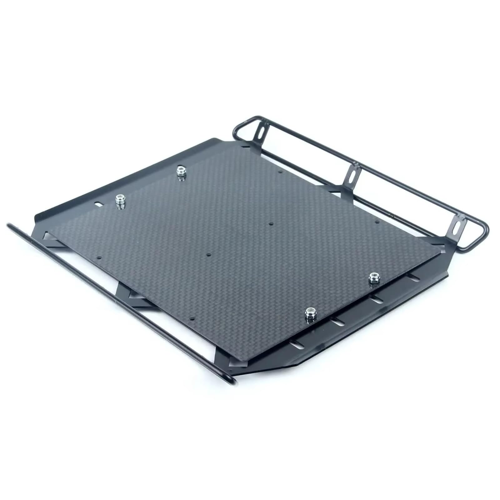 Compatible con Traxxas para TRX6 para TRX4 1/10 RC Actualización De Coche Piezas Acero Patrón Fibra Carbono Bandeja Equipaje Portaequipajes Repuestos Juguetes RC