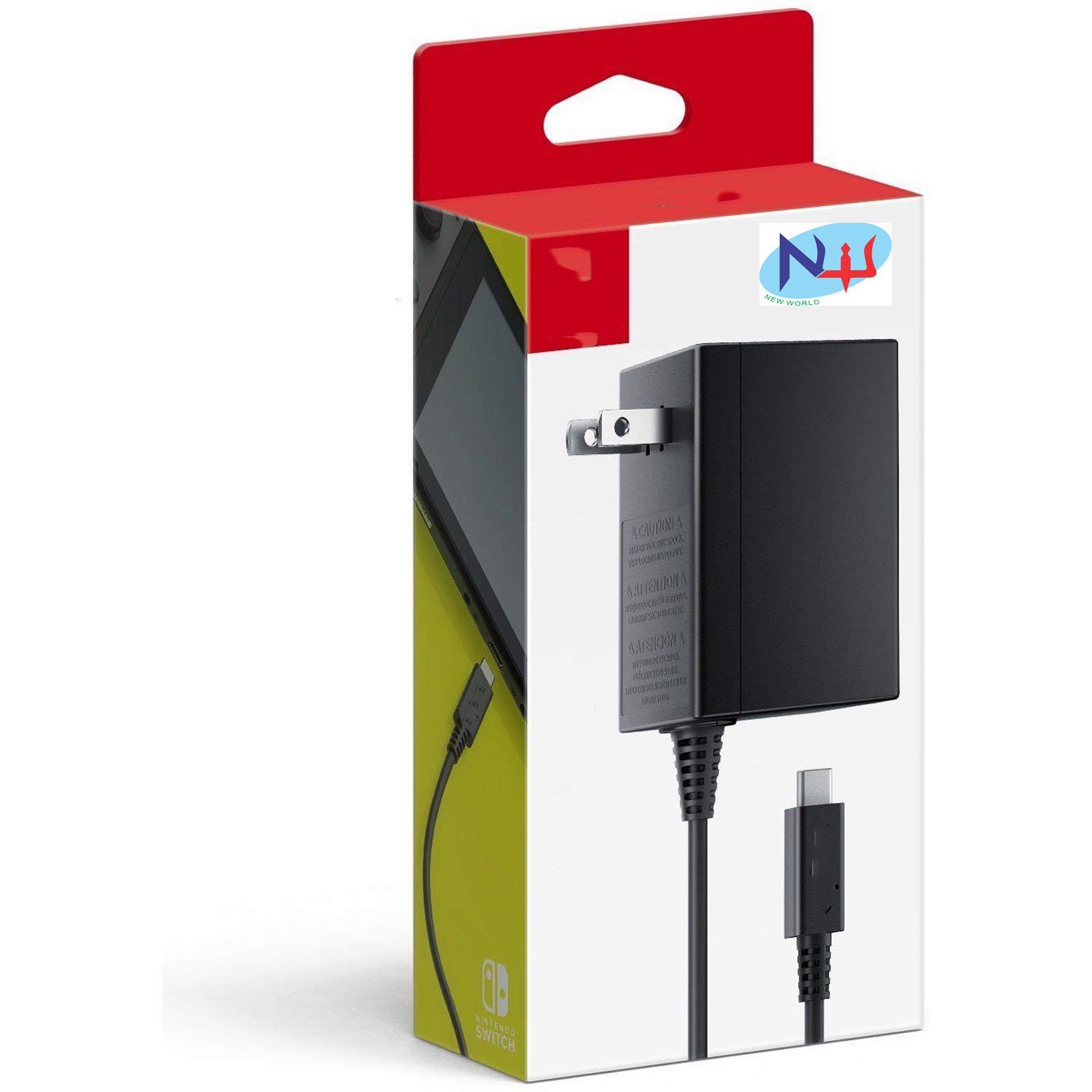 New World Power Supply Adapter Charger for Nintendo Switch Console OUTPUT: 5V2.6A /15V 2.6A for Switch console and Dock