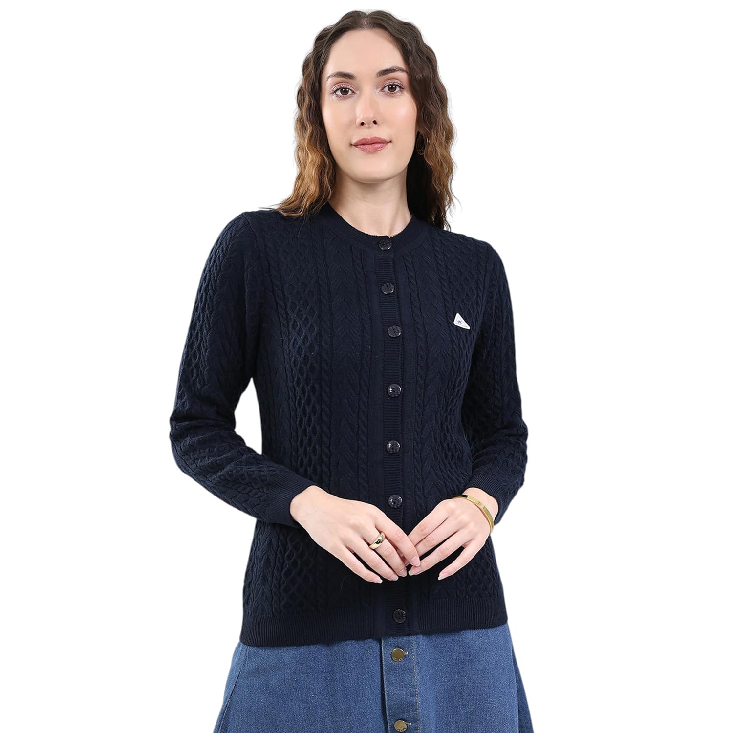 monte carlo Women's Blend Wool Casual Cardigan-picture-31