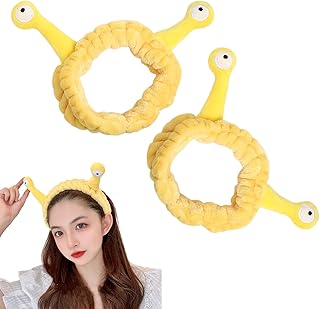 Snail Headband, Spa Headbands for Women, Headbands, Makeup Headbands, Headband for Washing Face, Spa Headband, Make up Headband, Headbands for Women's Hair, Headband for Washing Face Beauty (Yellow)