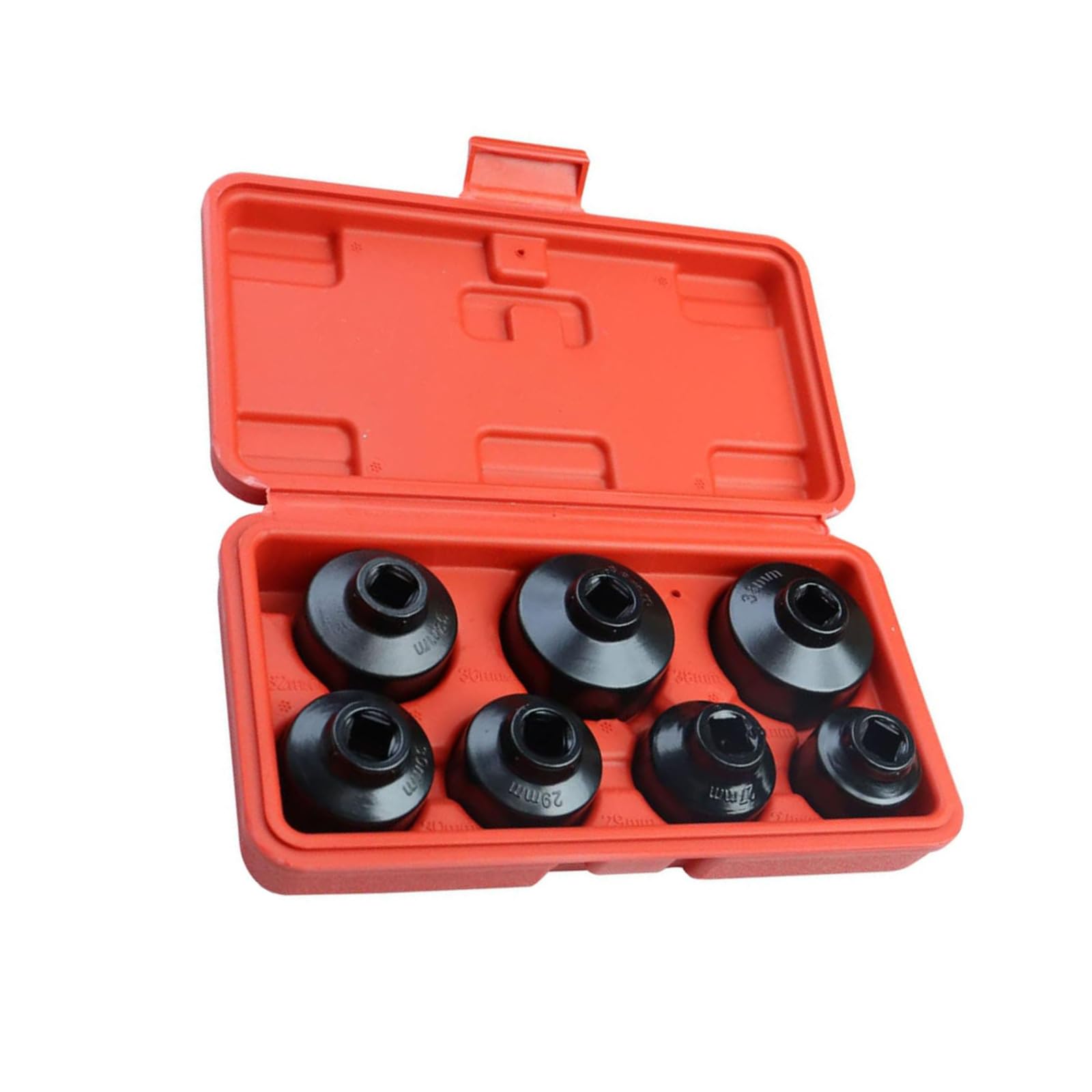 KAHDGSS 7Pcs Automotive Wrench Set for Easy Installation Removal Filter Socket Disassembly Tool Car Accessorie Aluminum Oil Tool