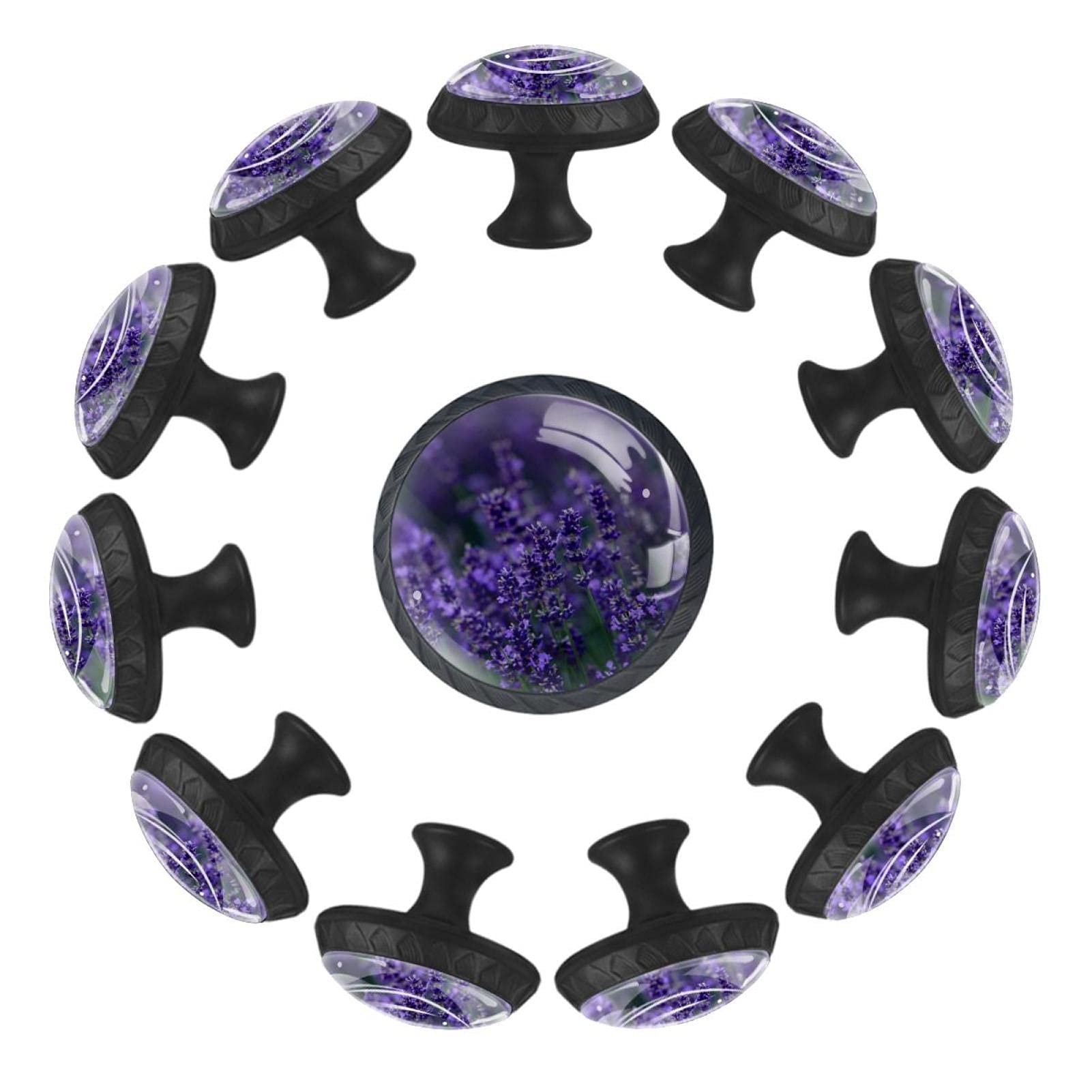 Boutons de tiroir lavande 35 mm ronds pour réparer et relooker une vieille commode
