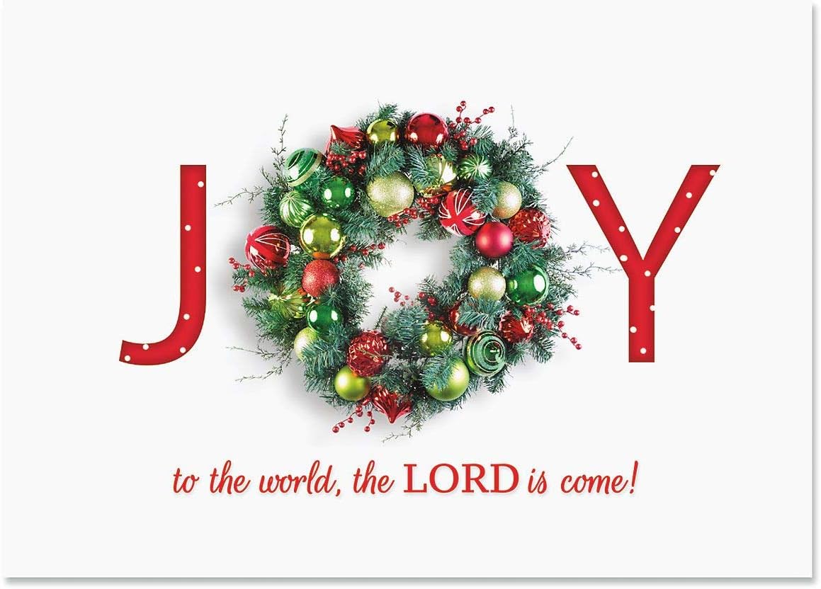Current Great Joy Christmas Greeting Cards Set - Set of 18 Large 5 x 7-Inch Folded Cards, Themed Religious Holiday Card Value Pack, Envelopes Included