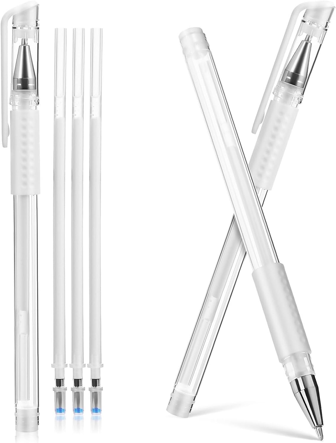 Tattoo Markers Pen: Temporary Tattoo Marking Pen for - White Pen, 3Pcs Tattoo Positioning Pen with 3 Refills for Body & Face Marking