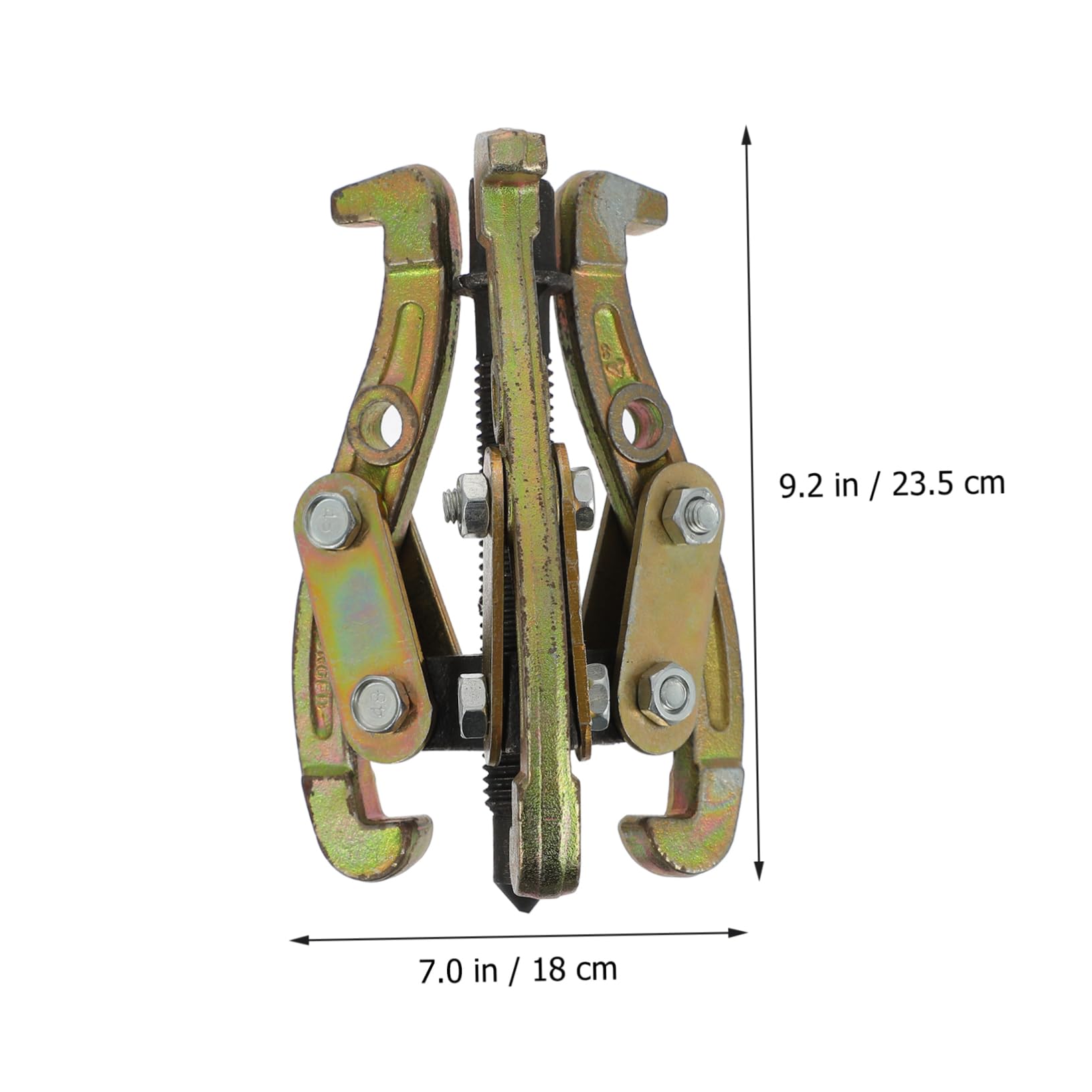 Anneome Extractor de Engranajes de Tres Mordazas de Acero, Herramienta para Extraer Rodamientos y Poleas Resistente Taller Mecánico Color Aleatorio