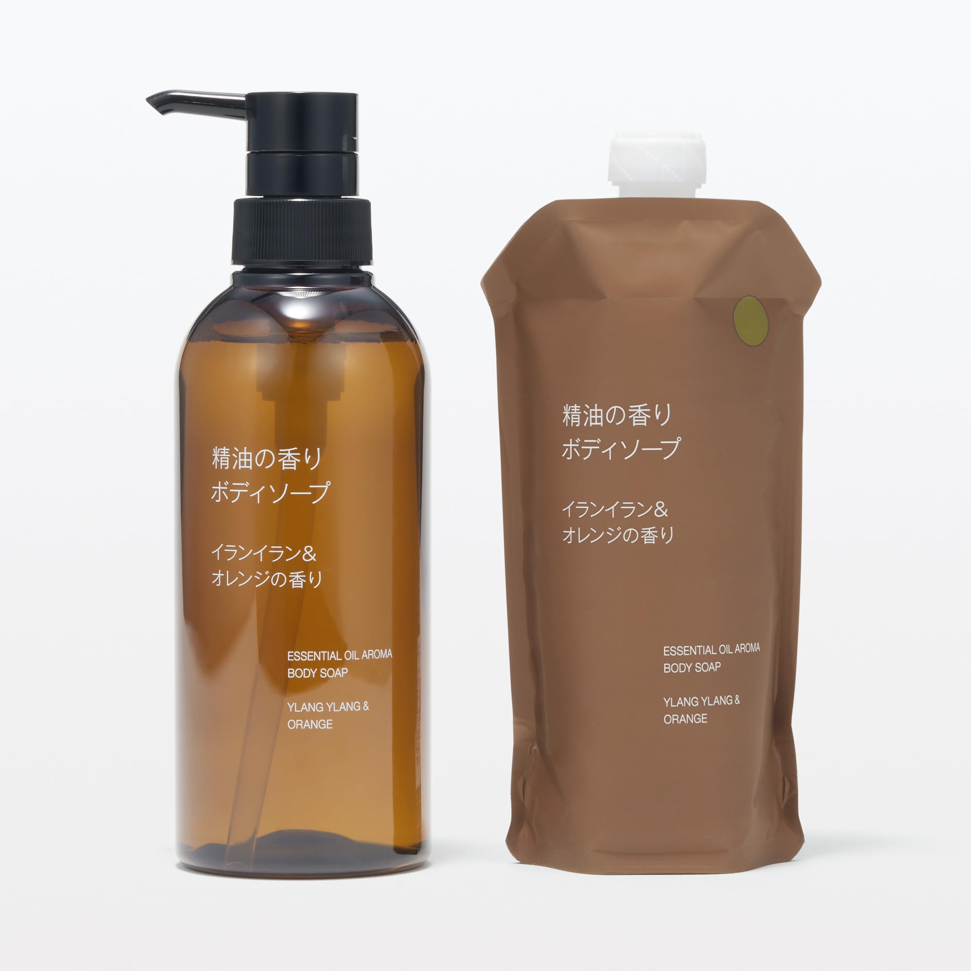 Amazon | 無印良品 精油の香り ボディソープ イランイラン&オレンジの