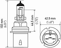 Vista 5 de HELLA 9004 - Kit de ampolla doble de 2.0 TB de alto rendimiento, 12 V, 65/45 W, paquete de 2