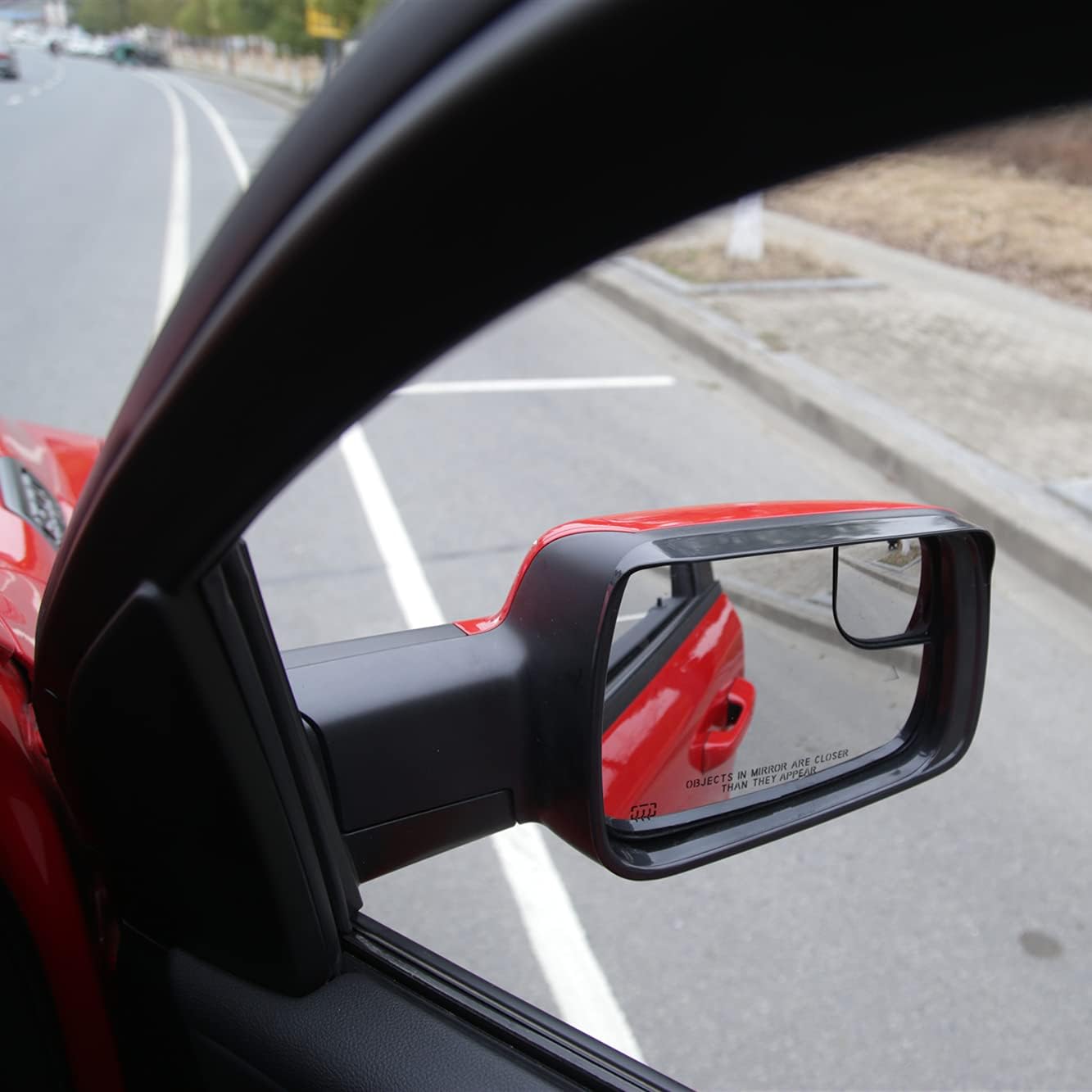 RAM Side Mirror Rain Guard Mirror Rain Visor Smoke Guard for Dodge RAM 1500 2021 2020 2019 Black 2 Pcs