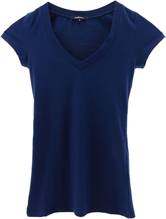 Classic V-Neck Short Sleeve Tee Navy/Medium
