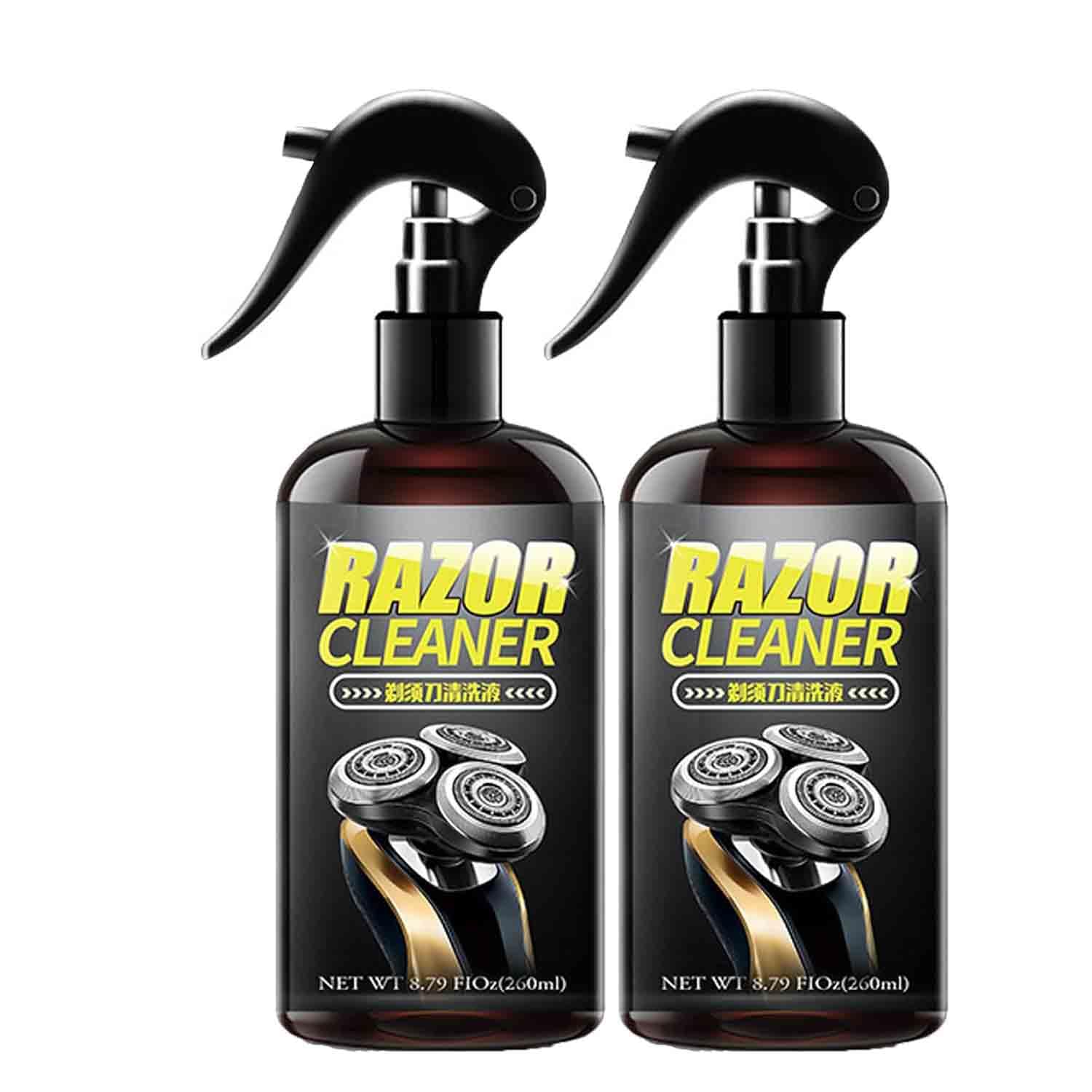 Universal Efficient Electric Razor Cleaner Spray, Electric Shaver Cleaning Solution, Blade Cleaner, Say Goodbye to Clogged Razors, for Cleaning, Lubricating, and Rust